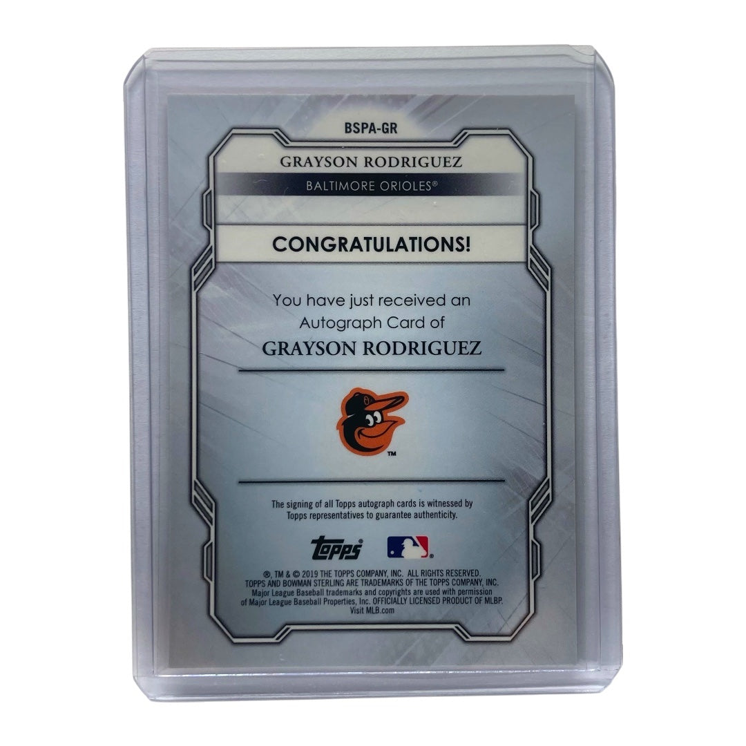 TOPPS MLBカード BOWMAN STERLING GRAYSON RODRIGUEZ ORIOLES 73/75 #BSPA-GR 中古 IT2