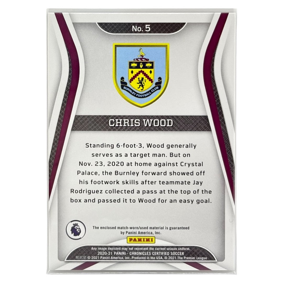 PANINI サッカーカード CHRONICLES CERTIFIED CHRIS WOOD BURNLEY /500 #5 中古 IT1