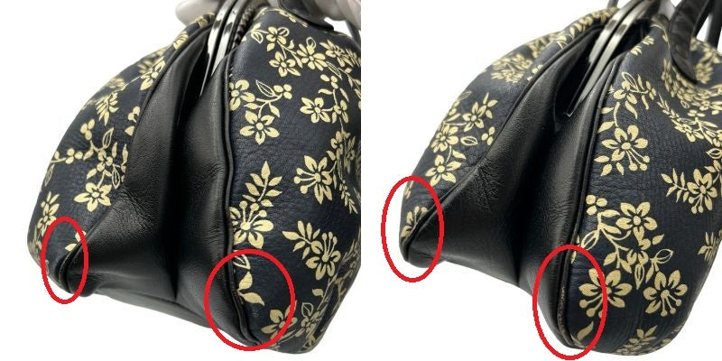 香鳥屋 Katoriya たとかーふ ガマ口 バッグ ハンドバッグ レザー 和風 小銭入れ ミラー 鏡 レディース 和装 中古 W4