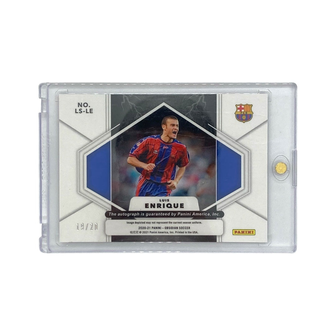 PANINI サッカーカード OBSIDIAN LUIS ENRIQUE BARCELONA 19/20 #LS-LE 中古 IT1