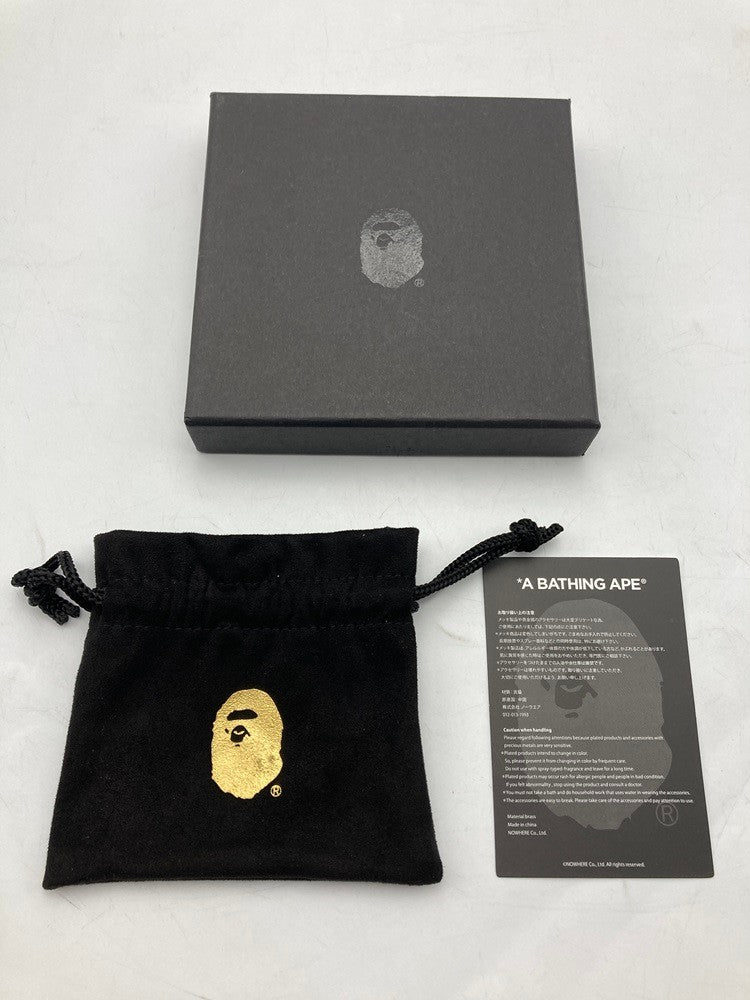 A BATHING APE ア ベイシングエイプ プレート ネックレス 中古 D4