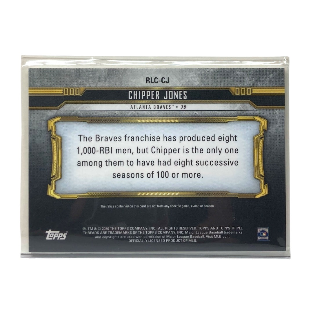 TOPPS MLBカード TRIPLE THREADS CHIPPER JONES BRAVES 16/36 #RLC-CJ 中古 IT2