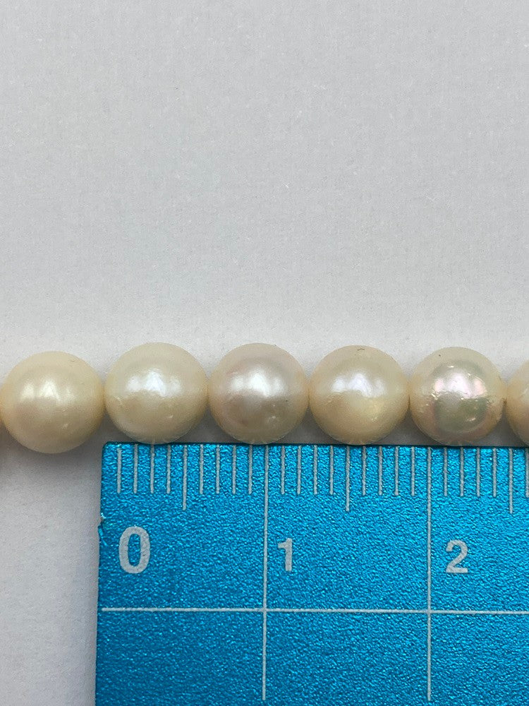 5.5~6.0mm パール ネックレス シルバー 中古 D4