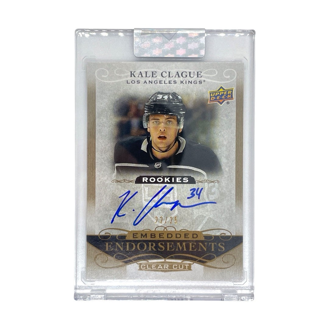 未開封品 UPPER DECK NHLカード CLEAR CUT KALE CLAGUE LOS ANGELES KINGS 22/25 #EE-KC 中古 IT1