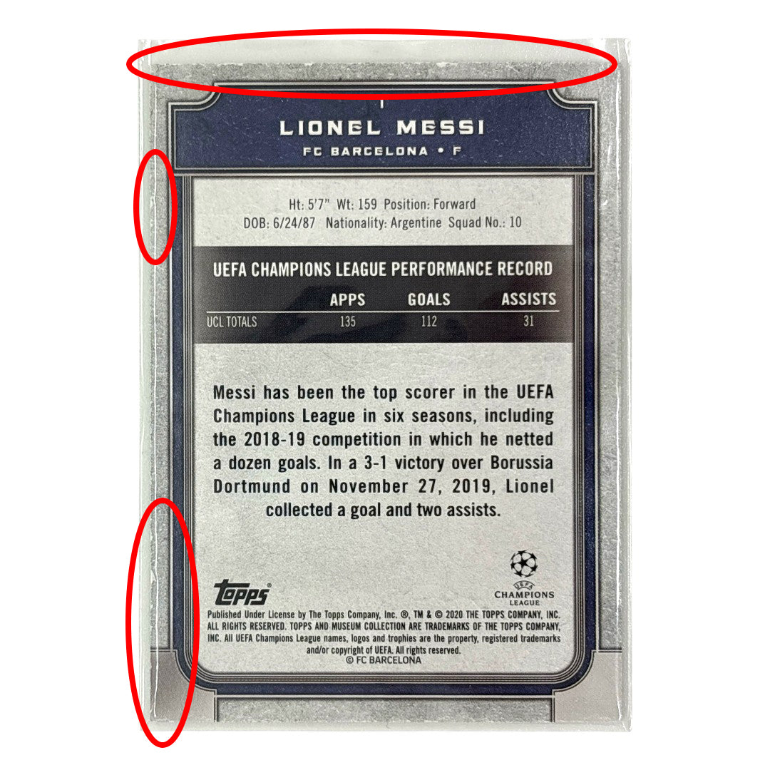 TOPPS サッカーカード MUSEUM COLLECTION LIONEL MESSI BARCELONA #1 中古 IT1