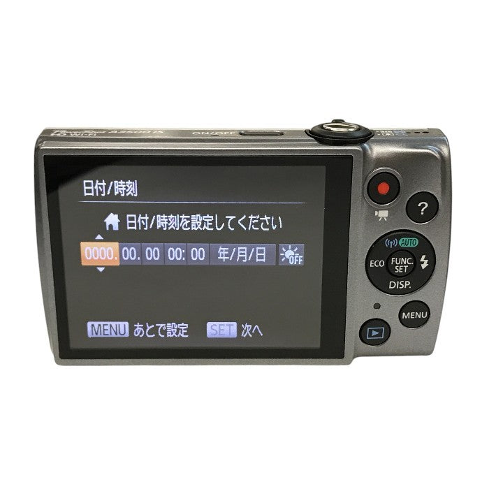Canon PowerShot A3500 IS コンパクト デジタルカメラ シルバー 光学5倍ズーム 広角28mm Wi-Fi デジカメ PSA3500IS(SL) 中古 T1