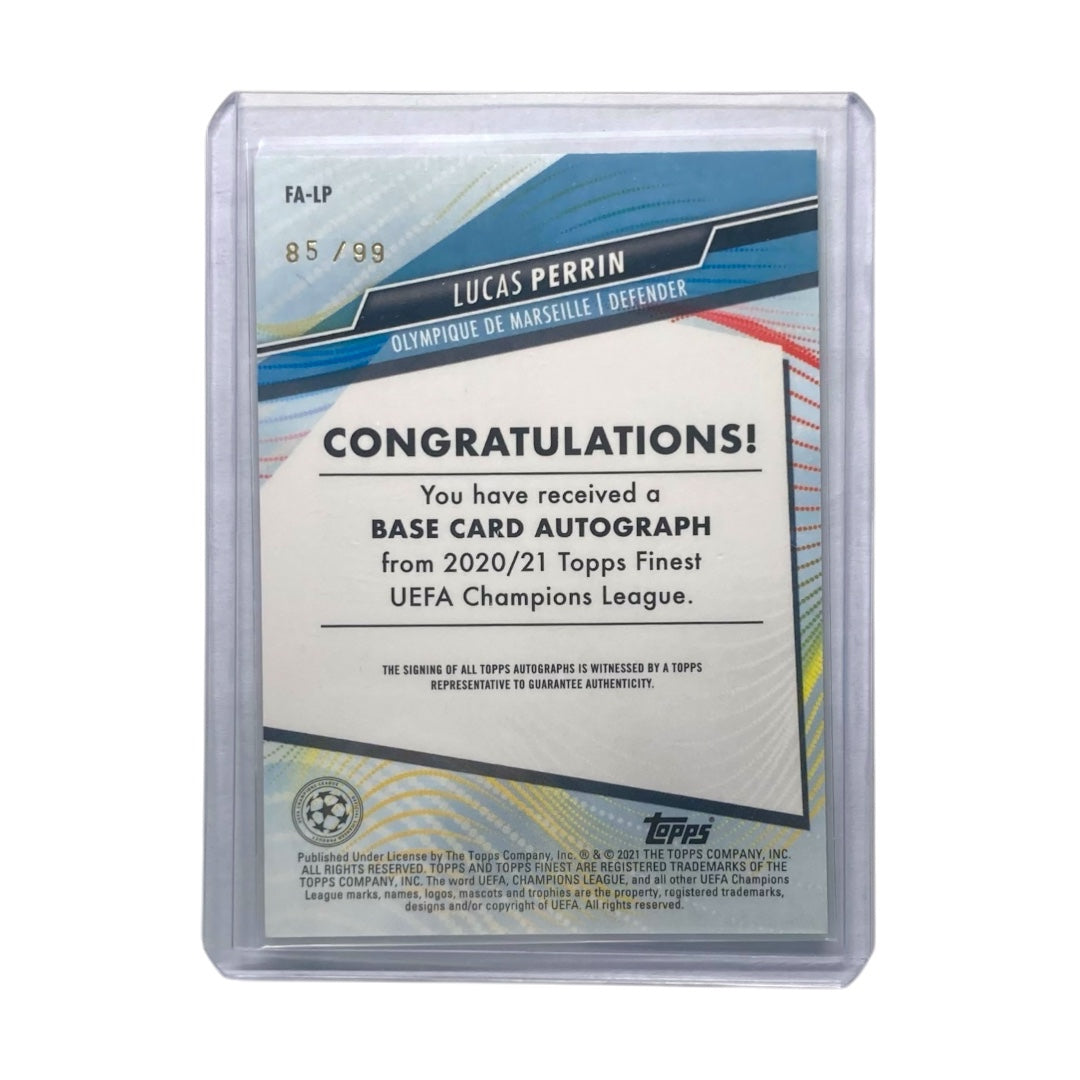 TOPPS サッカーカード FINEST LUCAS PERRIN MARSEILLE /99 #FA-LP 中古 IT2