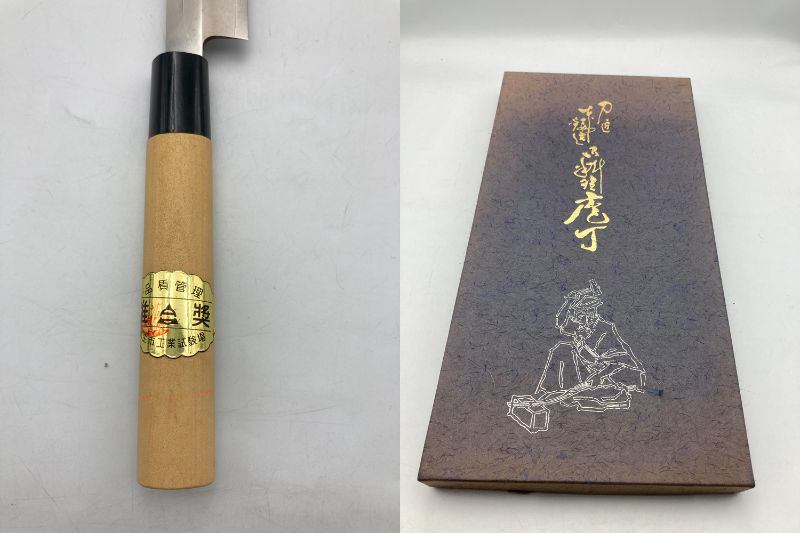 粟田口 包丁 3本セット 三徳 菜切 柳刃 中古 D4