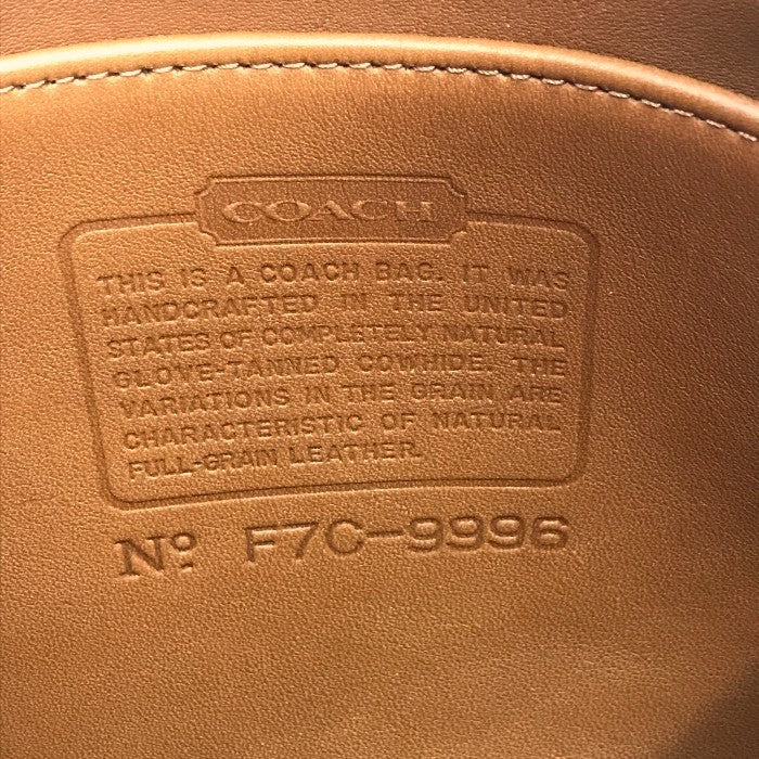 COACH コーチ ショルダーバッグ レディース レザー オールド バネ口 トート ブラウン 9996 中古 T1