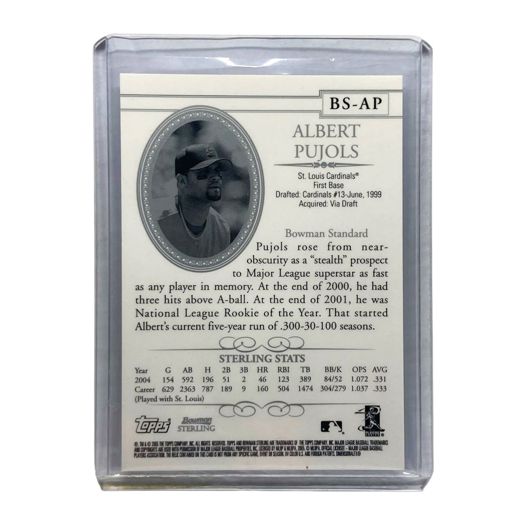 TOPPS MLBカード BOWMAN STERLING ALBERT PUJOLS CARDINALS #BS-AP 中古 IT2