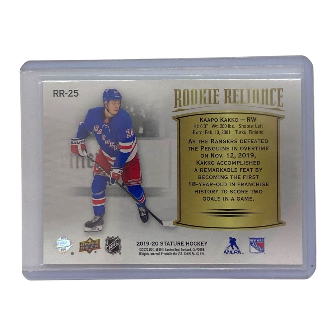 UPPER DECK NHLカード STATURE КААРО КАККО RANGERS 81/99 #RR-25 中古 IT2