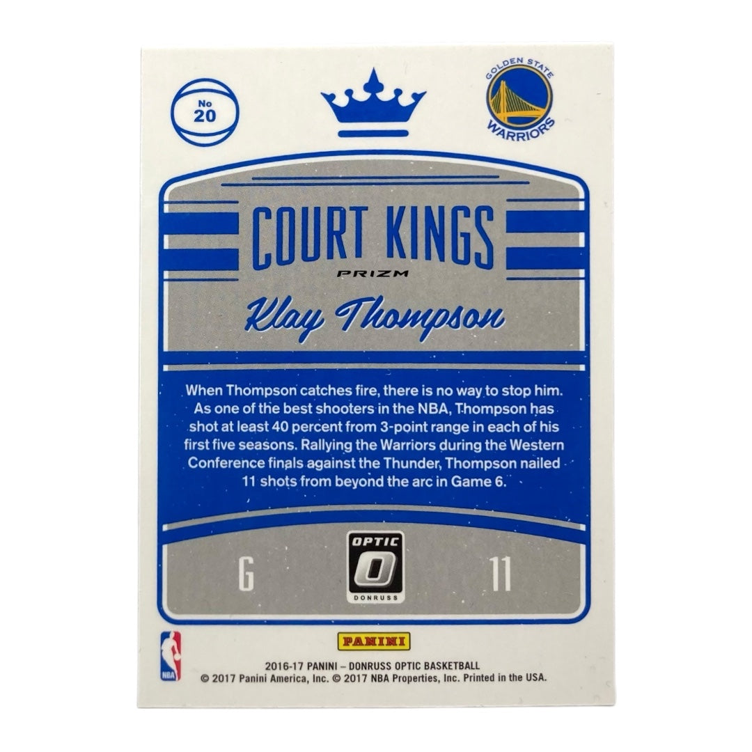 PANINI NBAカード DONRUSS OPTIC PRIZM KLAY THOMPSON WARRIORS #20 中古 IT2