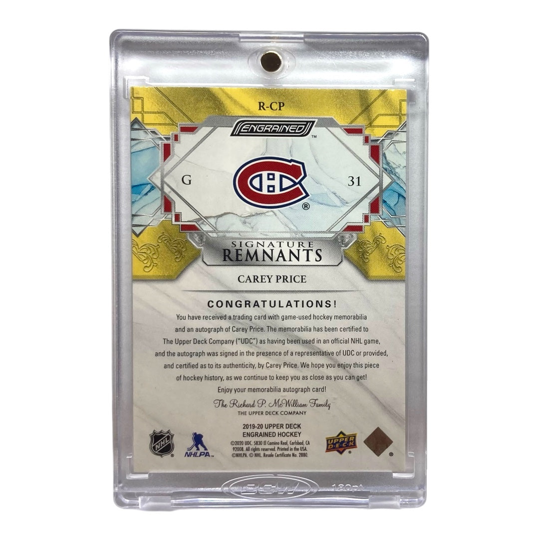 UPPER DECK NHLカード ENGRAINED CAREY PRICE CANADIENS 26/35 #R-CP 中古 IT2