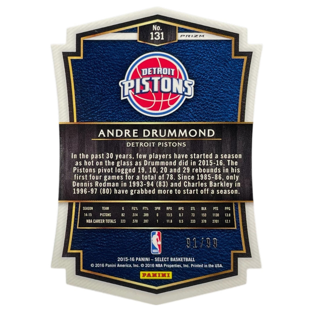 PANINI NBAカード SELECT PRIZM DIE CUT ANDRE DRUMMOND PISTONS /99 #131 中古 IT2