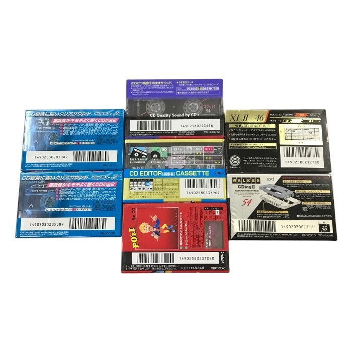maxell/TDK カセットテープ ハイポジション 46分/54分/60分/74分 7本セット オーディオ 録音用メディア まとめ売り 中古 T1