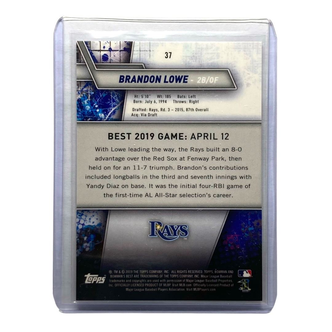 TOPPS MLBカード BOWMAN'S BEST BRANDON LOWE RAYS 24/25 #37 中古 IT2