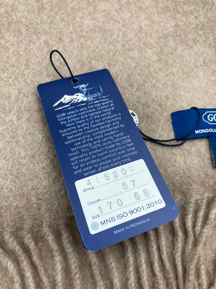 GOBI MONGOLIAN CASHMERE マフラー カシミヤ100% 中古 D4