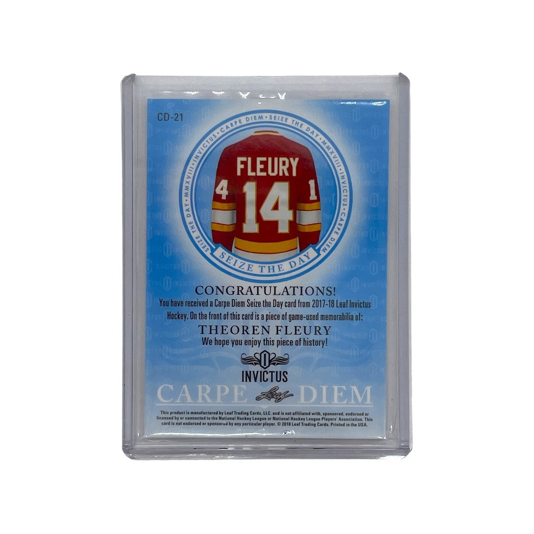Leaf NHLカード INVICTUS CARPE DIEM THEOREN FLEURY 5/9 #CD-21 中古 IT1