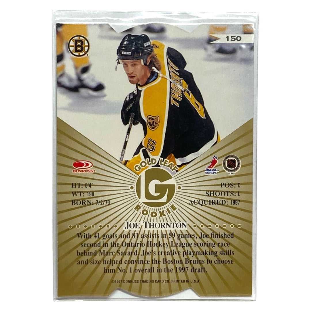 DONRUSS NHLカード FRACTAL MATRIX DIE-CUT JOE THORNTON BRUINS #150 中古 IT2