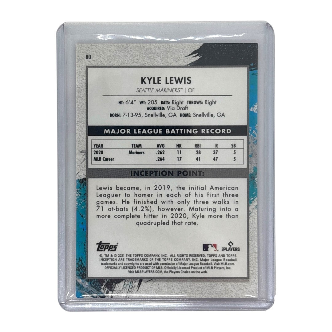 TOPPS MLBカード INCEPTION KYLE LEWIS SEATTLE MARINERS 82/99 #80 中古 IT1