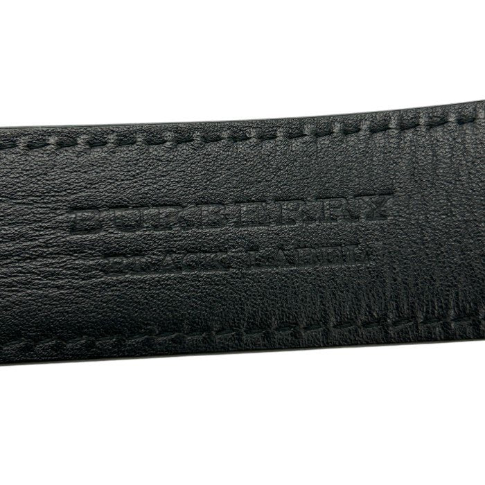BURBERRY BLACK LABEL バーバリー ブラックレーベル レザー ベルト 服飾 メンズ 本革 中古 W4
