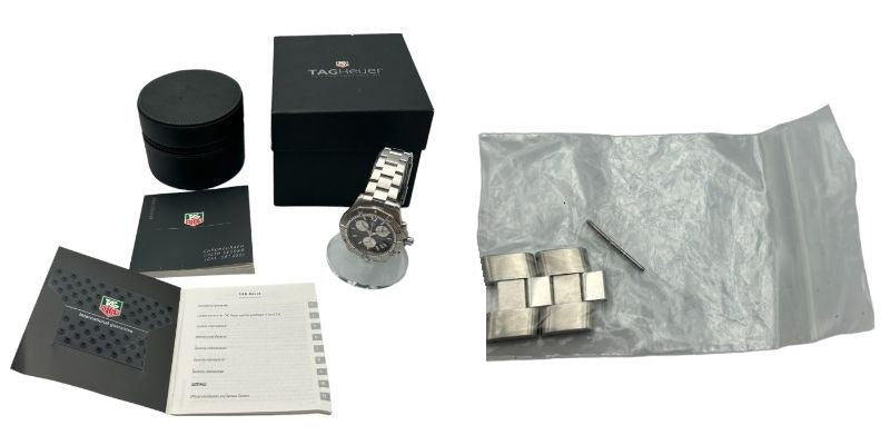 TAG Heuer タグホイヤー クロノグラフ 腕時計 CAF1110 メンズ ブランド クオーツ カレンダー ストップウォッチ 中古 W4