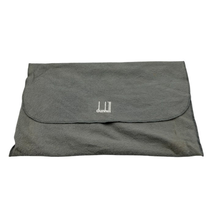 dunhill ダンヒル セカンドバッグ レザー ブラック クラッチバッグ 鞄 本革 メンズ 中古 W4