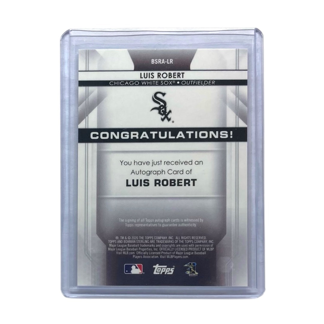 TOPPS MLBカード BOWMAN STERLING LUIS ROBERT CHICAGO WHITE SOX #BSRA-LR 中古 IT2