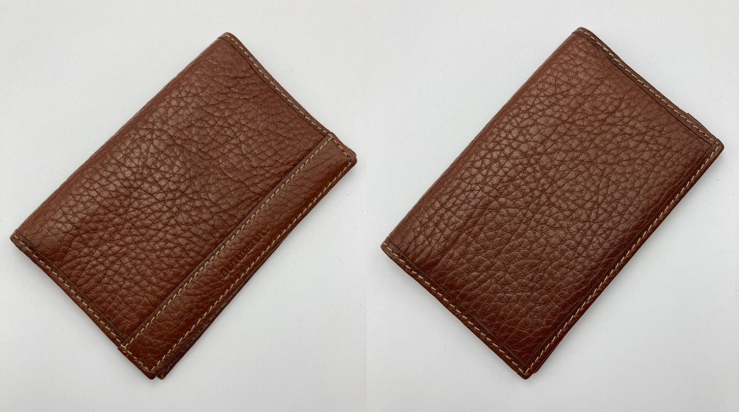 Burberry バーバリー レザー パスケース 定期入れ 中古 D4