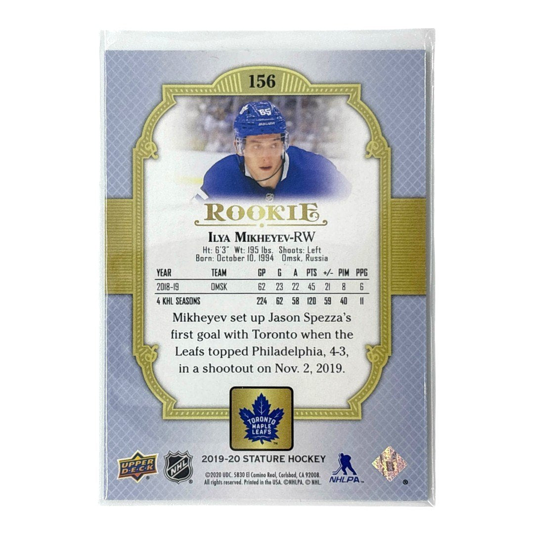 UPPER DECK NHLカード STATURE ILYA MIKHEYEV MAPLE LEAFS 21/85 #156 中古 IT1