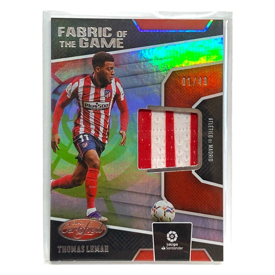 PANINI サッカーカードCHRONICLES CERTIFIED THOMAS LEMAR ATLETICO DE MADRID 01/49 #FG-TL 中古 IT2