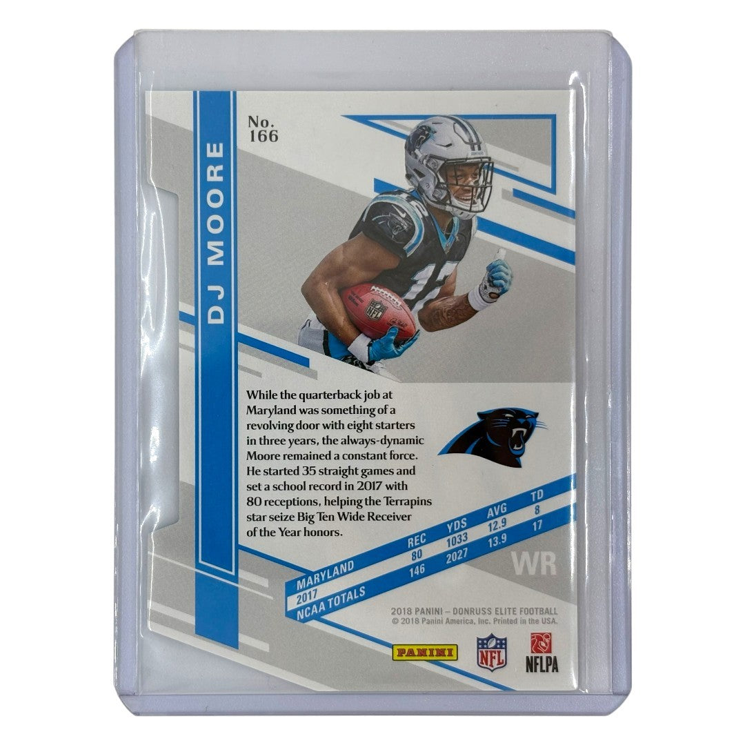 PANINI NFLカード DONRUSS ELITE DIE-CUT DJ MOORE PANTHERS 18/24 #166 中古 IT1
