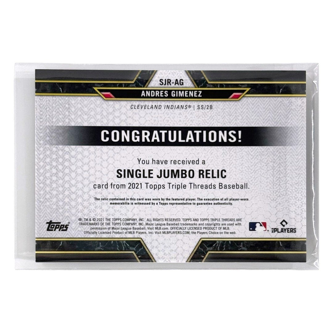TOPPS MLBカード TRIPLE THREADS ANDRES GIMENEZ CLEVELAND INDIANS /48 #SJR-AG 中古 IT1