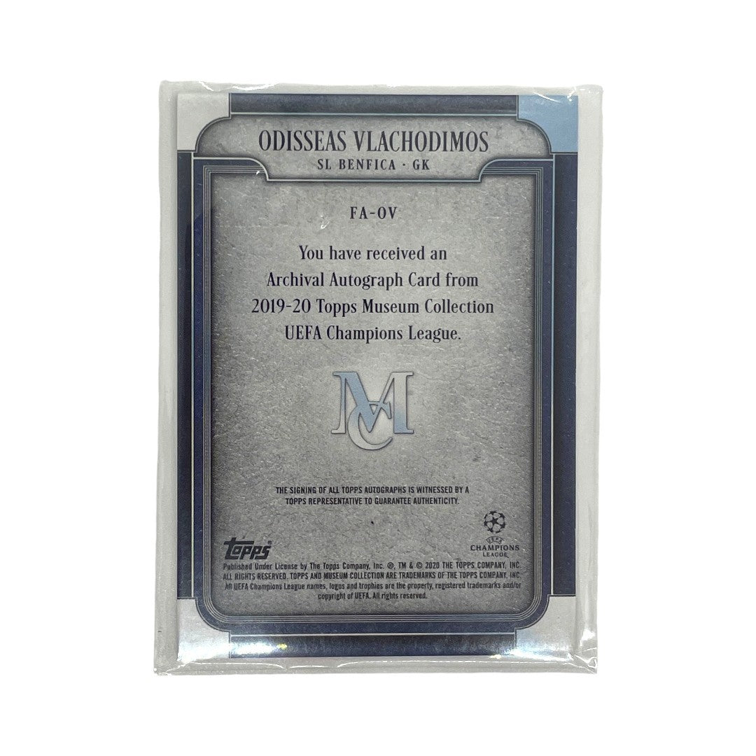 TOPPS サッカーカード MUSEUM COLLECTION ARCHIVAL AUTOGRAPH ODISSEAS VLACHODIMOS BENFICA 17/25 #FA-OV 中古 IT1