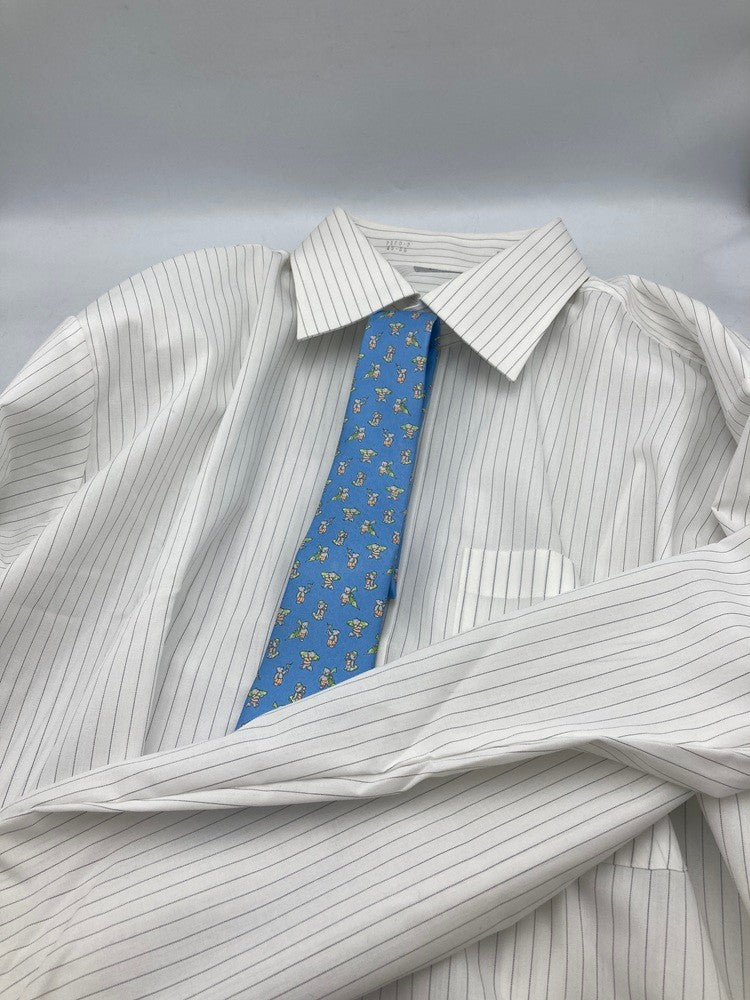 Salvatore Ferragamo サルヴァトーレフェラガモ アニマル くま柄 ネクタイ シルク100% 中古 D4