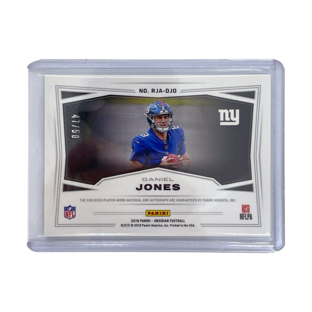 PANINI NFLカード OBSIDIAN DANIEL JONES NEW YORK GIANTS 47/50 #RJA-DJO 中古 IT1