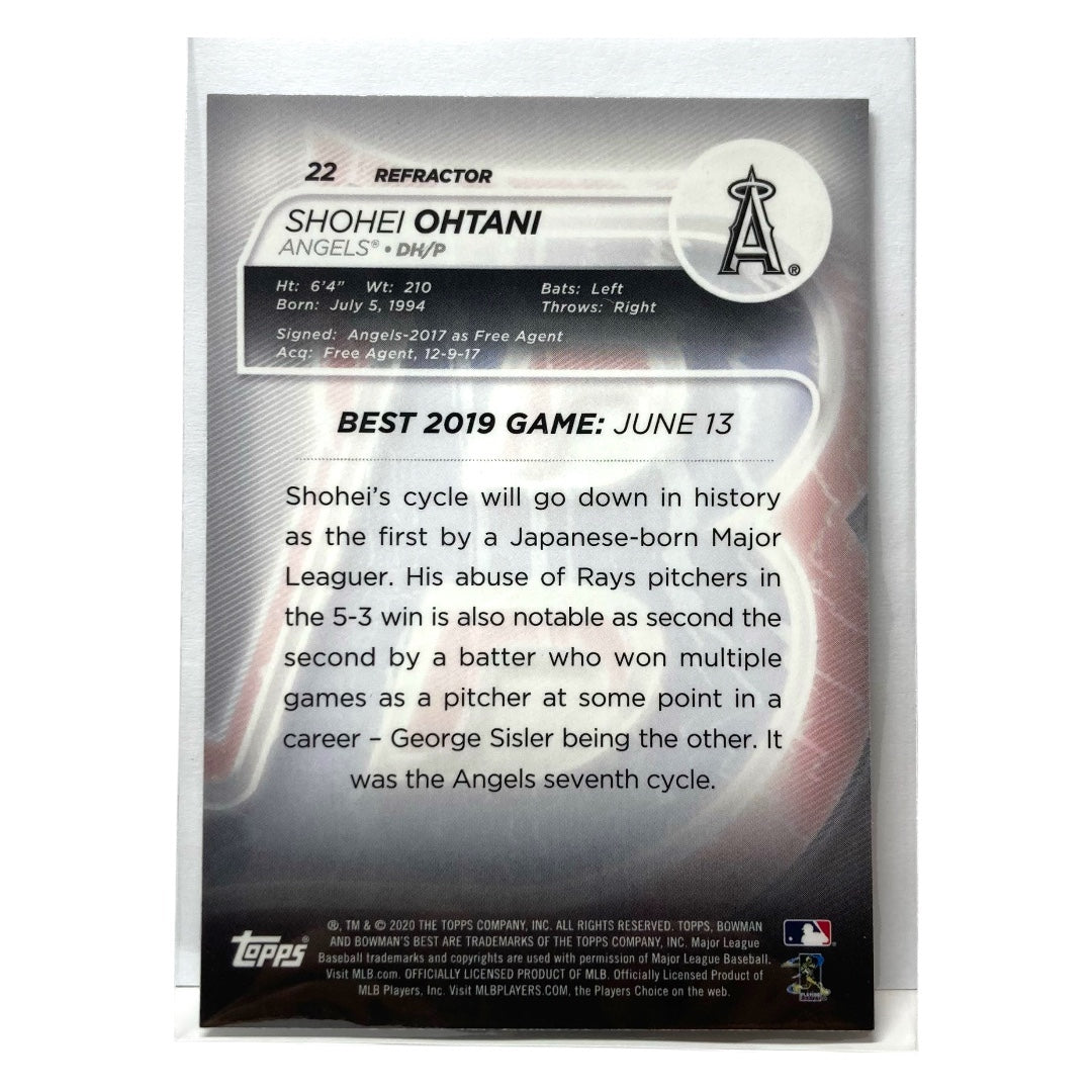 TOPPS MLBカード BOWMAN'S BEST SHOHEI OTANI ANGELS #22 中古 IT2