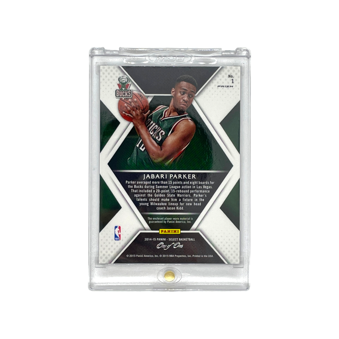 PANINI NBAカード SELECT ROOKIE SWATCHES PRIZM BLACK GOLD JABARI PARKER One of One #1 中古 IT1