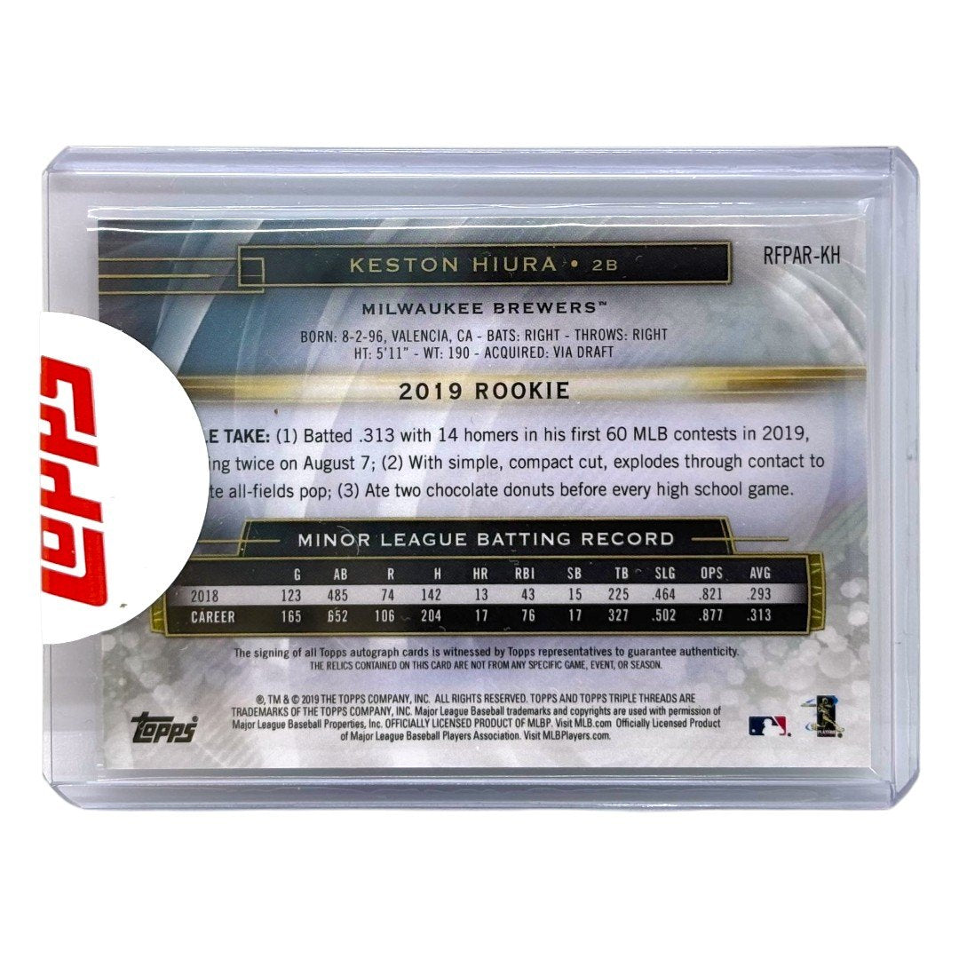 未開封品 TOPPS MLBカード TRIPLE THREADS KESTON HIURA MILWAUKEE BREWERS /50 #RFPAR-KH 中古 IT1