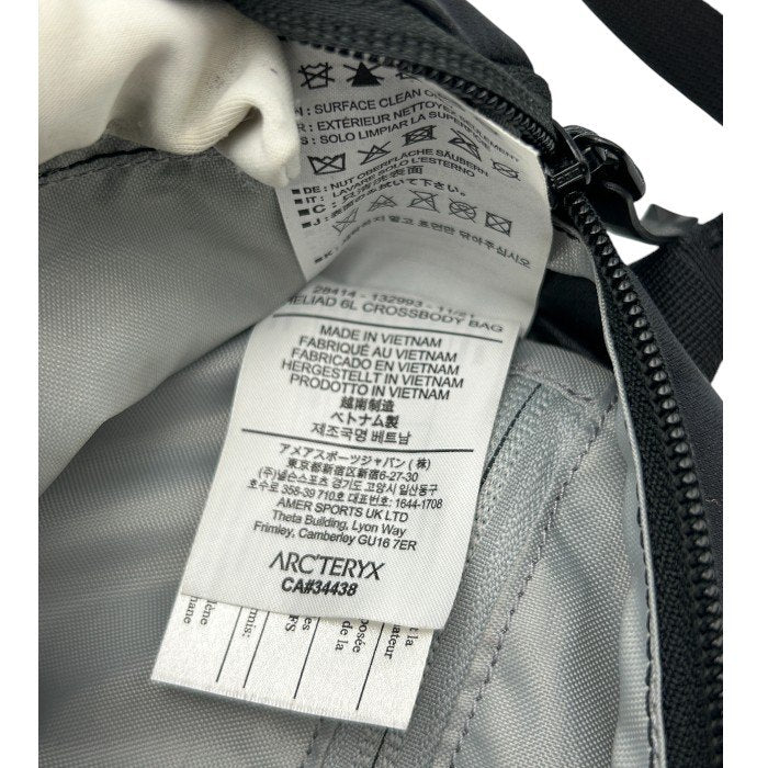 ARC‘TERYX アークテリクス ヒリアド6 クロスボディバッグ ショルダーバッグ 鞄 バッグ メンズ レディース ブラック 中古 W4
