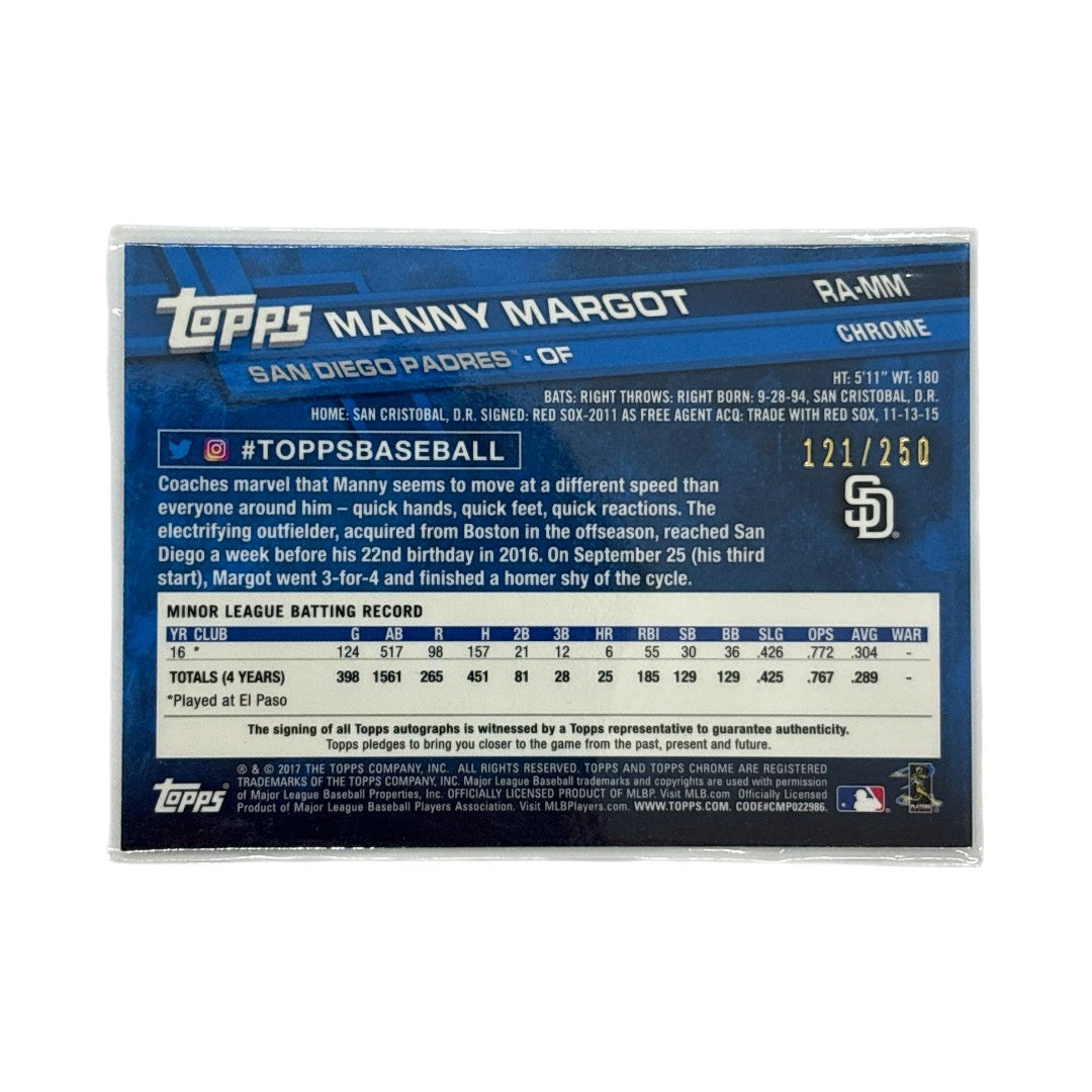 TOPPS MLBカード CHROME MANNY MARGOT SAN DIEGO PADRES 121/250 #RA-MM 中古 IT1