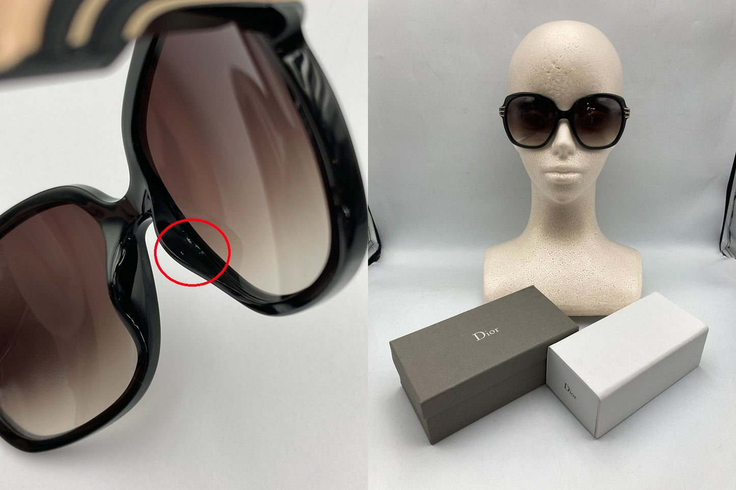 Christain Dior ディオール サングラス D28JS レディース 中古 D4