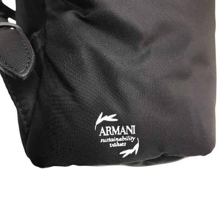 ARMANI EXCHANGE アルマーニ エクスチェンジ リュックサック ユニセックス ナイロン バックパック ブラック 942932 中古 T1