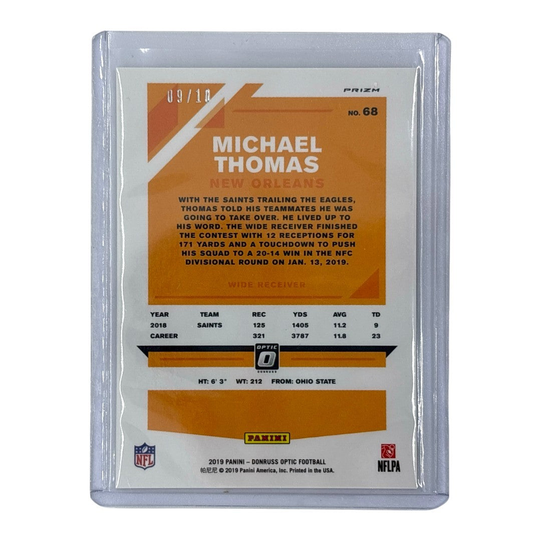 PANINI NFLカード DONRUSS OPTIC PRIZM MICHAEL THOMAS NEW ORLEANS 09/10 #68 中古 IT1