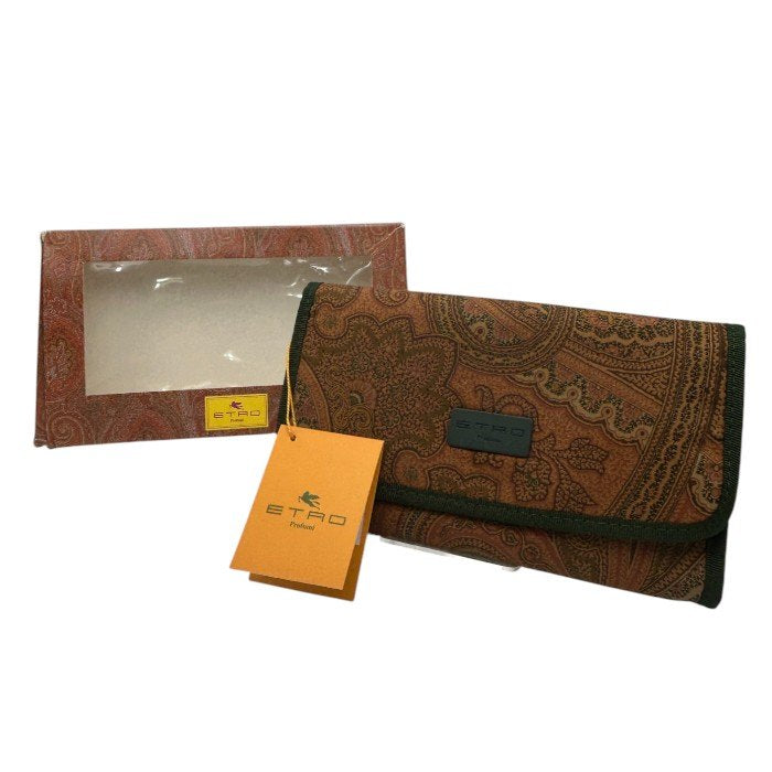 未使用品 ETRO Profumi エトロ プロフ―ミ ペイズリー柄 トラベル ポーチ 小物入れ 旅行 総柄 レディース 中古 W4