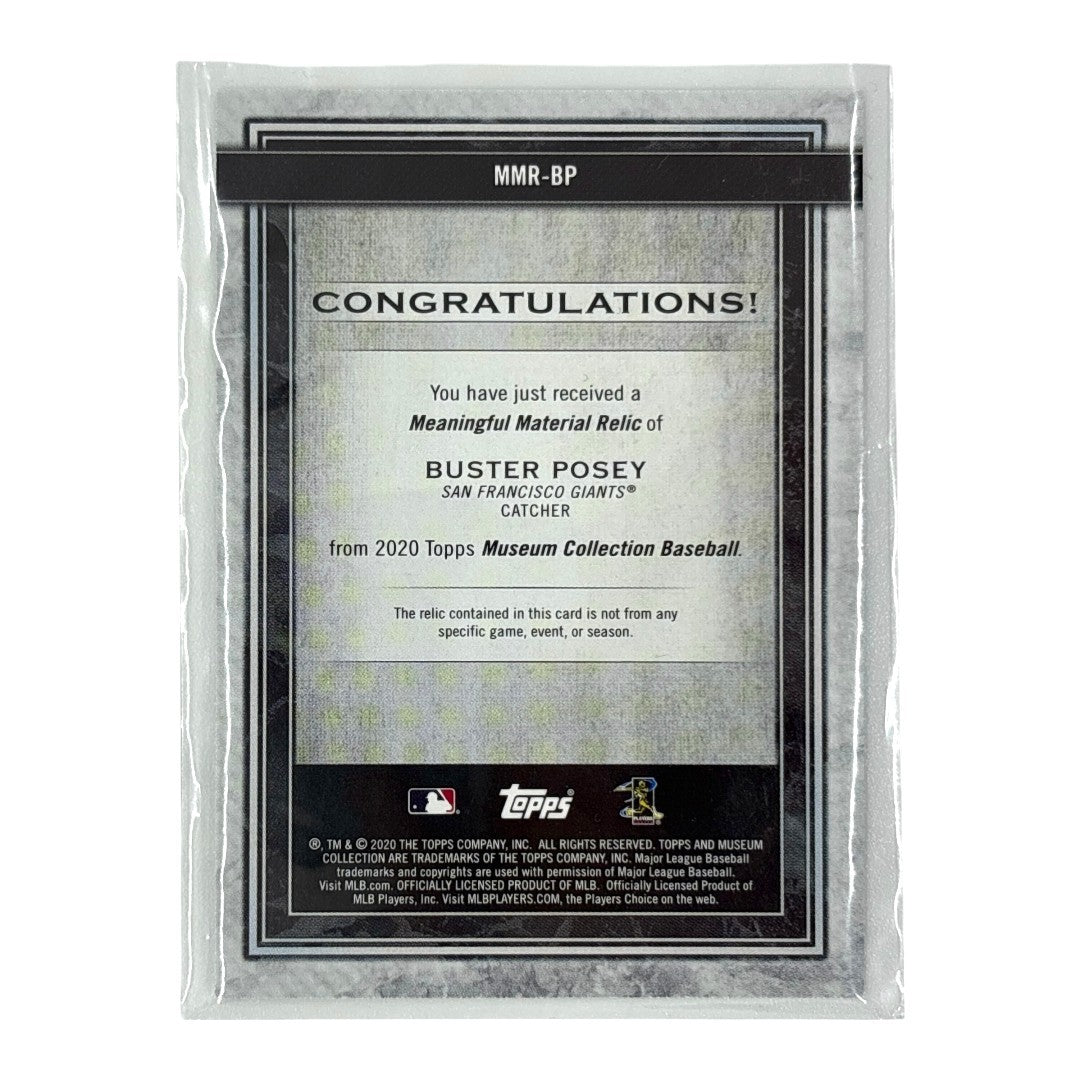 TOPPS MLBカード MUSEUM COLLECTION BUSTER POSEY SAN FRANCISCO GIANTS 07/50 #MMR-BP 中古 IT1