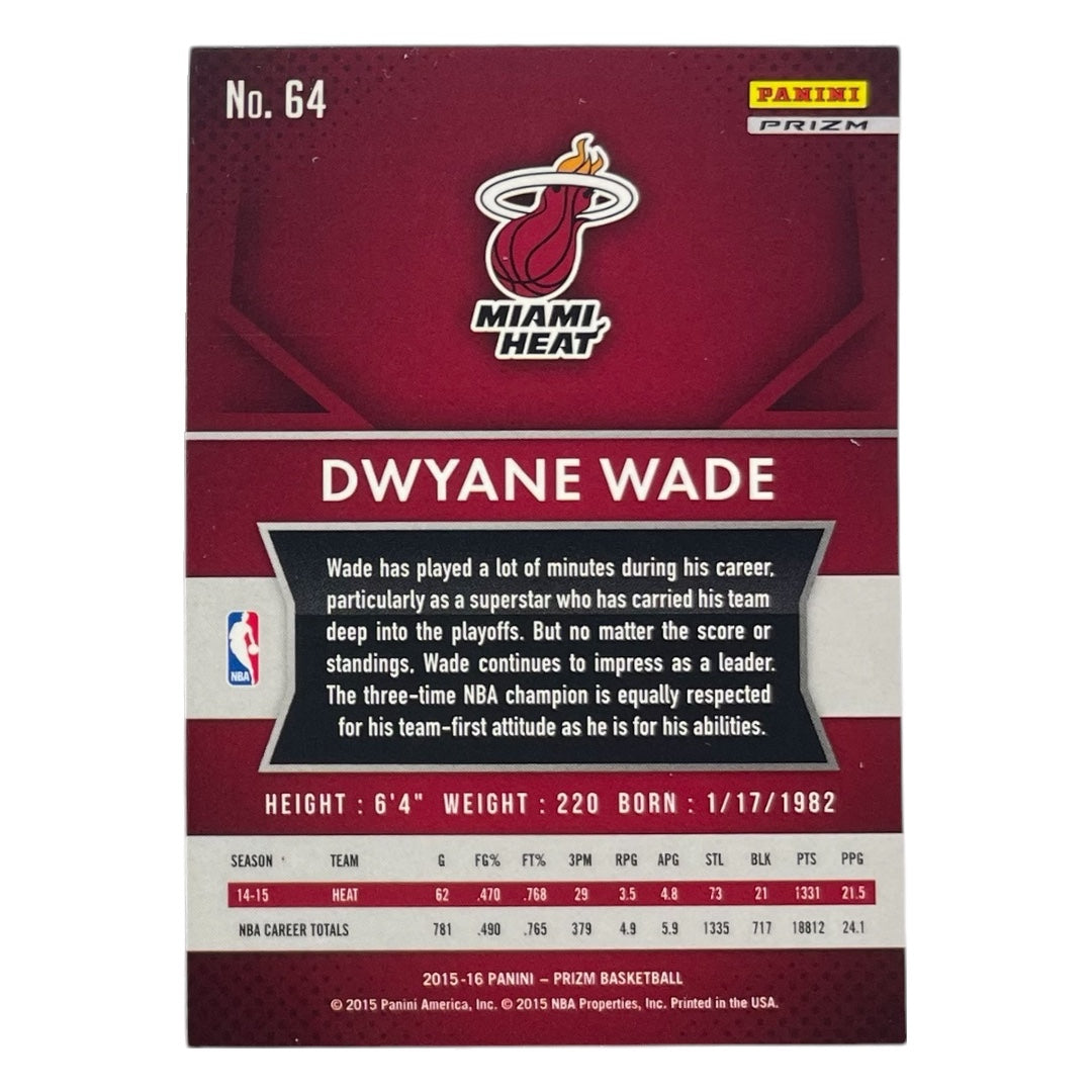 PANINI NBAカード PRIZM DWYANE WADE MIAMI HEAT #64 中古 IT2