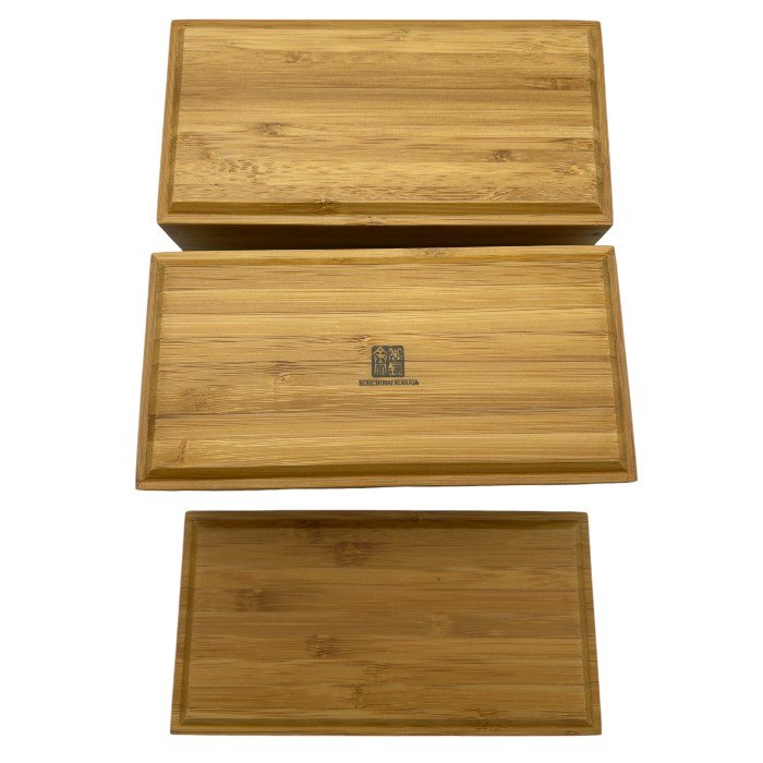 未使用品 公長斎小菅 二段弁当 竹製 KOHCHOSAI KOSUGA 弁当箱 食器 中古 W4