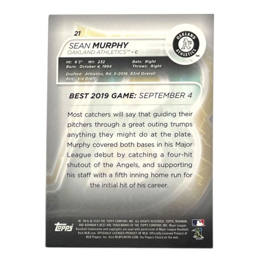 TOPPS MLBカード BOWMAN'S BEST SEAN MURPHY OAKLAND ATHLETICS /99 #21 中古 IT2