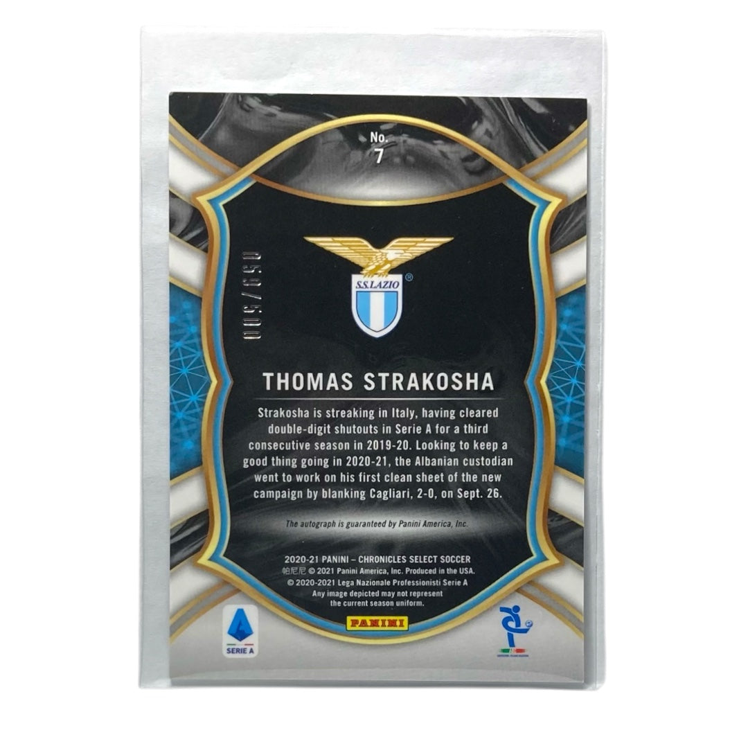 PANINI サッカーカード CHRONICLES SELECT THOMAS STRAKOSHA LAZIO /500 #7 中古 IT2